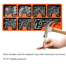Magnetic Parts Tray Holder Portable Storage Organizer for Screws, Nuts, Bolts, Tools - Workshop, Garage, DIY Projects
