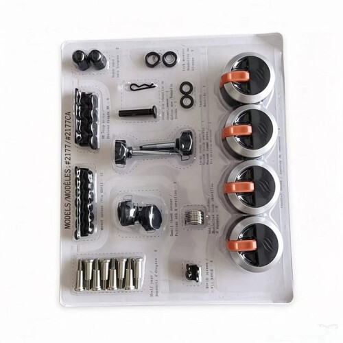 Complete Hardware Installation Kit for Blackstone 2177 BBQ Griddle Grill,Replacement Set with Knobs Screws Washers Pins