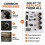 Complete Hardware Installation Kit for Blackstone 2177 BBQ Griddle Grill,Replacement Set with Knobs Screws Washers Pins 2