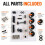 Complete Hardware Installation Kit for Blackstone 2177 BBQ Griddle Grill,Replacement Set with Knobs Screws Washers Pins 3