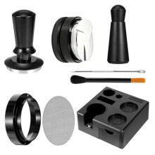 8PCS Espresso Accessories Kit, Espresso Tamper Tools,WDT Tool Espresso,Espresso Tamping Station, Distributor 51mm