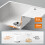 White Quartz Composite Kitchen Sink 570x450mm Deep Bowl Granite Sink Easy Clean 4