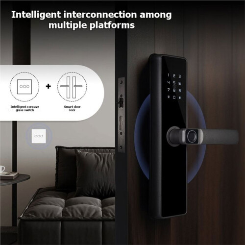 Interruptor de Parede Inteligente Tuya WiFi Matter Touch, 1, 2 ou 3 Interruptores Sem Fio, 220V UE, Compatível com Alexa e  Assistente. A 1