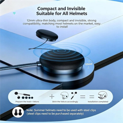 Écouteurs  pour Casque de Moto, Système de Communication Intercom, Réduction Du Bruit, Talkies-Walkies 2