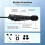 Écouteurs  pour Casque de Moto, Système de Communication Intercom, Réduction Du Bruit, Talkies-Walkies 2