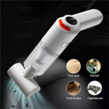 Aspirateur Miniature Sans Fil 10 000 Pa, Portable,  Aspiration, pour Voiture, Maison et Voiture, Absorbe les Poils D'Animaux, Blanc