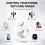 Wireless Phone Scroller Remote Rechargeable Fingertip Scrolling  Remote Control for Page Turning Camera Smartphone 7