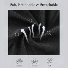 Bonnet de Nuit en Satin à Boucles Sans Chaleur, Antidérapant, avec Longs Rubans pour Boucles, Idéal pour les Cheveux Longs et les Tresses (Noir)