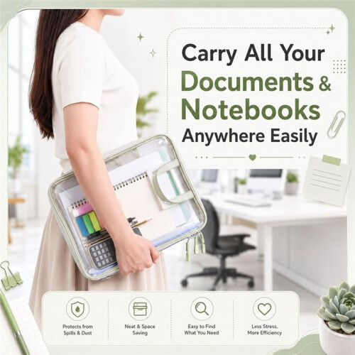 11 Pcs Organizer Pouch Set, Colorful Files Zipper Folders 2