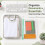 11 Pcs Organizer Pouch Set, Colorful Files Zipper Folders 6