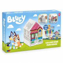 Bluey Colour Your Own Cardboard House