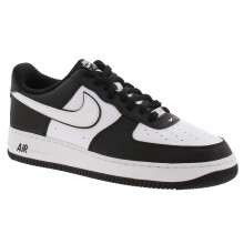 (Black, 10 (Adults')) Nike Mens Trainers Air Force 1 07 Leather Lace Up black UK Size