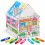 Bluey Bluey Colour Your Own Cardboard House 6