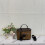 (Brown) Retro style box handbag 1