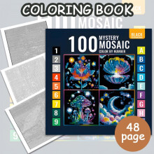 Paint by Numbers Coloring Book Thickened Coloring Book for Adults Kids Relaxing Stress Relief