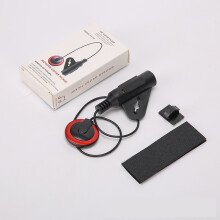 (Black red) External Pickup for Acoustic Guitar Ukulele Kalimba Guzheng No Drilling High Fidelity