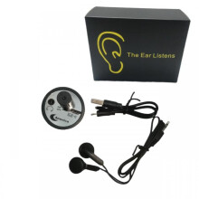 Small Sound Amplifier Listening Device High Sensitivity Pickup Leak Detector Black