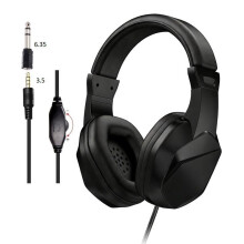 (A) Gold Hunter GP-01 Metal Detector Headphones Wired Over-Ear 3.5mm for Electronic Piano Keyboard Online Class Medical Education