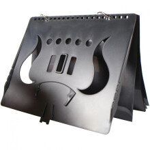 (A) Portable Marching Lyre Folder for Saxophone Clarinet Flute Trumpet Brass Band Music Stand Black