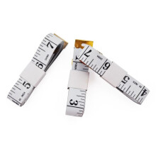 2 Pack Double Sided Dressmaker Tape Measures, 1.5m 60 Inch Tailor Fabric Ruler with Inch and Centimeter Markings, White Flexible Sewing Tape