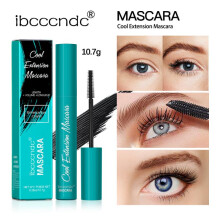 (black) Green Tube Mascara Natural Lengthening Curling Long Lasting Black Smudge-Proof Easy to Remove