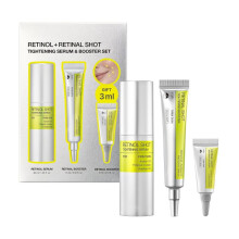(Serum + Eye Cream) Retinol Serum 0.1% Vitamin A Anti-Aging Facial Serum for Pore Minimizing Firming Skin 30ml