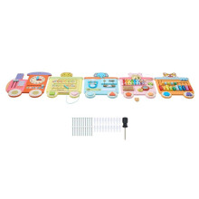Panel Sensorial de Pared para Niños-Duoku en Forma de Tren, Tabla de Actividades Montessori 18 en 1, Juguete Educativo de Madera