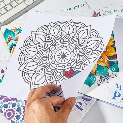 (A) Mandala Coloring Book for Adults DIY Graffiti Art 12 Pages 2