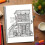 A4 Spiral Bound Coloring Book for Adults Stress Relief Doodle Drawing Pad 2
