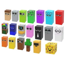 (green) Sprunki Rhythm Box Magnetic Blocks Set, Kids Magnetic Building Cubes, Full Set Game Merchandise, Educational Magnet Puzzle Toy