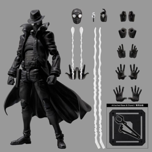 (black) Action Shadow Spider-Man Articulated Action Figure