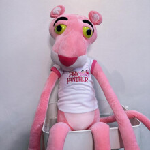 (Pink, 100CM) Pink Panther Plush Toy Pink Leopard Stuffed Animal Cute Sleeping Pillow Girls