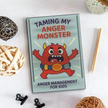 Kids Anger Management Picture Book Emotional Regulation Interactive Workbook Cartoon Monster for Ages 3-8