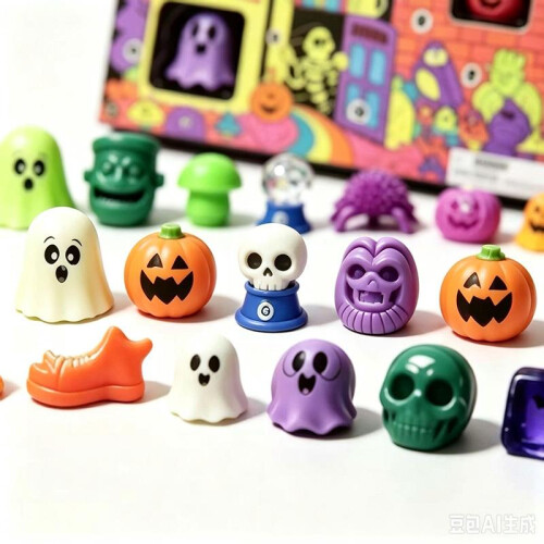 Halloween Ghost Pumpkin Squish-O-Ween Countdown Set Squishy Blind Box Stress Relief Toy 1