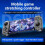 (Black) Stretch Gaming Controller Hall Joystick Dual Vibration Bluetooth Wireless for Android iOS Phone Switch Console 3