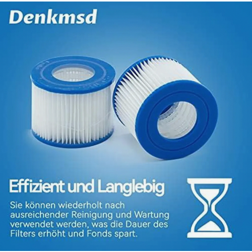Poolfilterkartuschen Typ VI, Ersatzfilter für Whirlpools und Poolpumpen, 8er-Pack 2