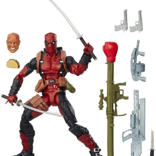(red) Deadpool Action Figure  Revoltech Articulated Model 2