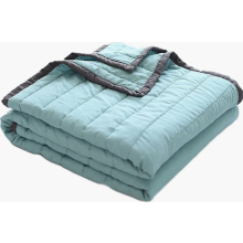 Kühlende Sommerdecke, maschinenwaschbare, leichte Steppdecke aus Eisseide für Sofa, Wohnzimmer und als Ganzjahresbettwäsche