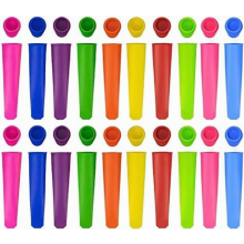 20er-Pack Silikon-Eisformen mit Deckel, wiederverwendbare, BPA-freie und lebensmittelechte Eisformen für Kinder