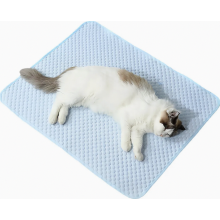 Koelmat voor katten en honden, ademende supramoleculaire slaapmat voor huisdieren, blauw, 60 x 45 cm
