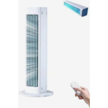 Verbeterde draagbare ventilator 2026 met afstandsbediening, compact en stil ontwerp voor thuis en op kantoor, wit, 1 stuk