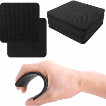 Set van 10 gewichthef-handgrepen, neopreen handgrepen voor fitness, bodybuilding en krachttraining, zwart