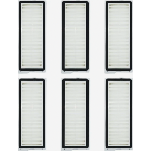 Set van 6 wasbare en herbruikbare filters voor robotstofzuigers, hoogwaardige vervangingsfilters.
