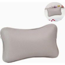 Badkussen met 2 zuignappen, sneldrogend polyester neksteunkussen, gemakkelijk schoon te maken voor extra comfort in bad.