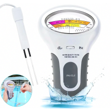 Draagbare 2-in-1 pH- en chloormeter voor water, elektronische CL2-meter voor de waterkwaliteit van zwembaden en aquaria.