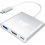 USB-C HDMI-multiportadapter, 4K, 100W PD, USB 3.0 5Gbps-datapoort, zilver, voor USB-C-laptops en -tablets 1