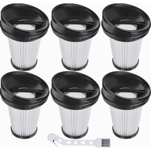 Set van 6 HEPA-vervangingsfilters voor de 2-in-1 stofzuigers VCH9829, VCH9832, VCH9630, VCH9631, VCH9632 en VCH9629.