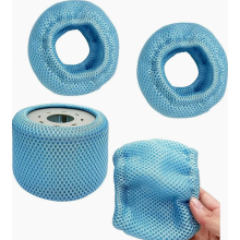 Set van 4 filterpatronen voor jacuzzi's met beschermende gaasafdekking, skimmerfilters voor eenvoudig onderhoud