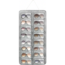 Hangende brillenorganizer met 16 vakken, wandhouder voor zonnebrillen