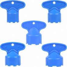 5-delige set sleutels voor kraanbeluchters, verwijderingssleutels voor badkamerfilters met de maten M16.5, M18.5, M21.5, M22.5 en M24.